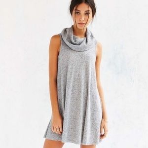 URBAN OUTFITTERS BDG GREY COWL NECK SWEATER DRESS